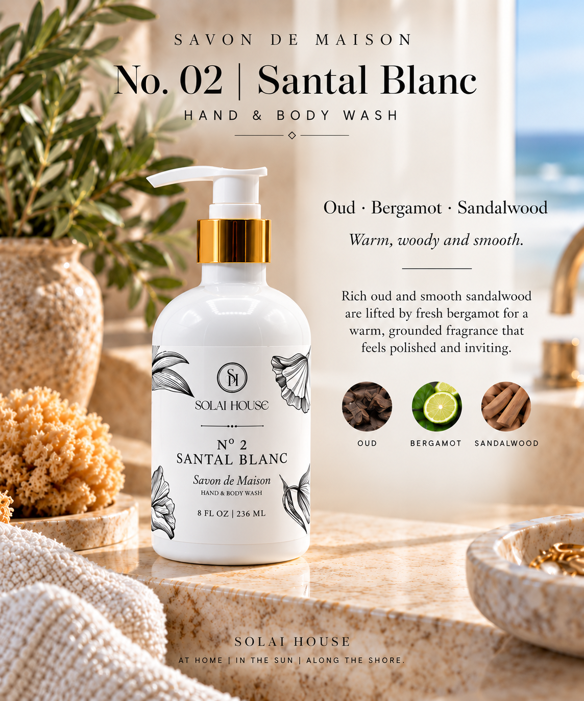 Hand & Body Wash - No. 2 | Santal Blanc